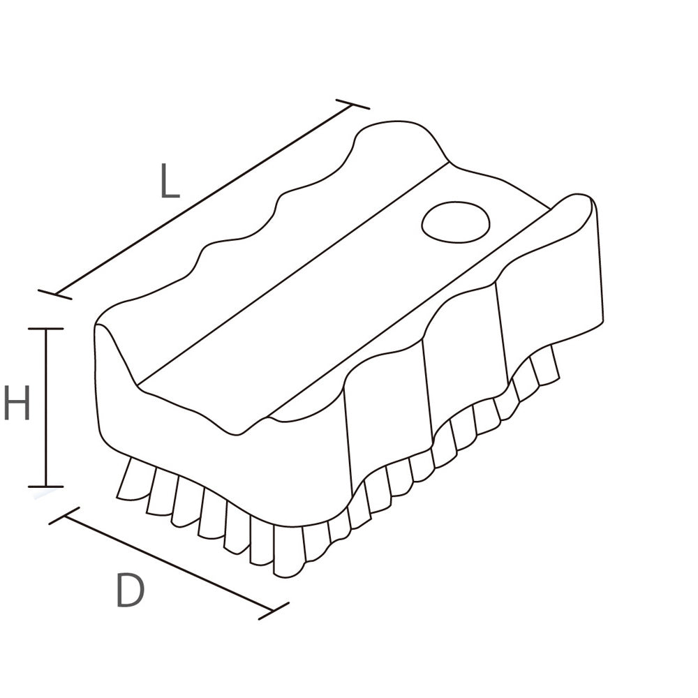 Hand brush (mini, PBT hair) blue HNDM-B 1 piece