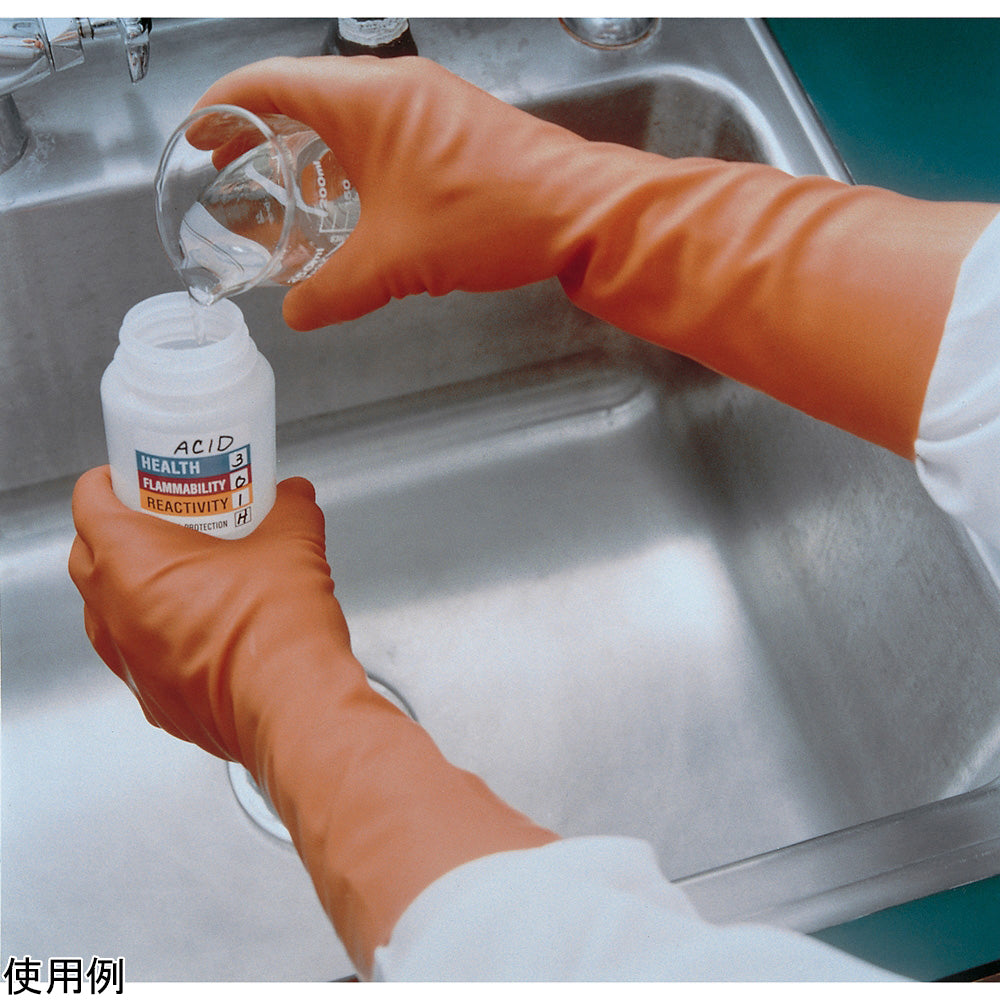 クリーンルーム用耐薬品手袋 トリオニック518 M 12双入 1袋(1双×12袋入)