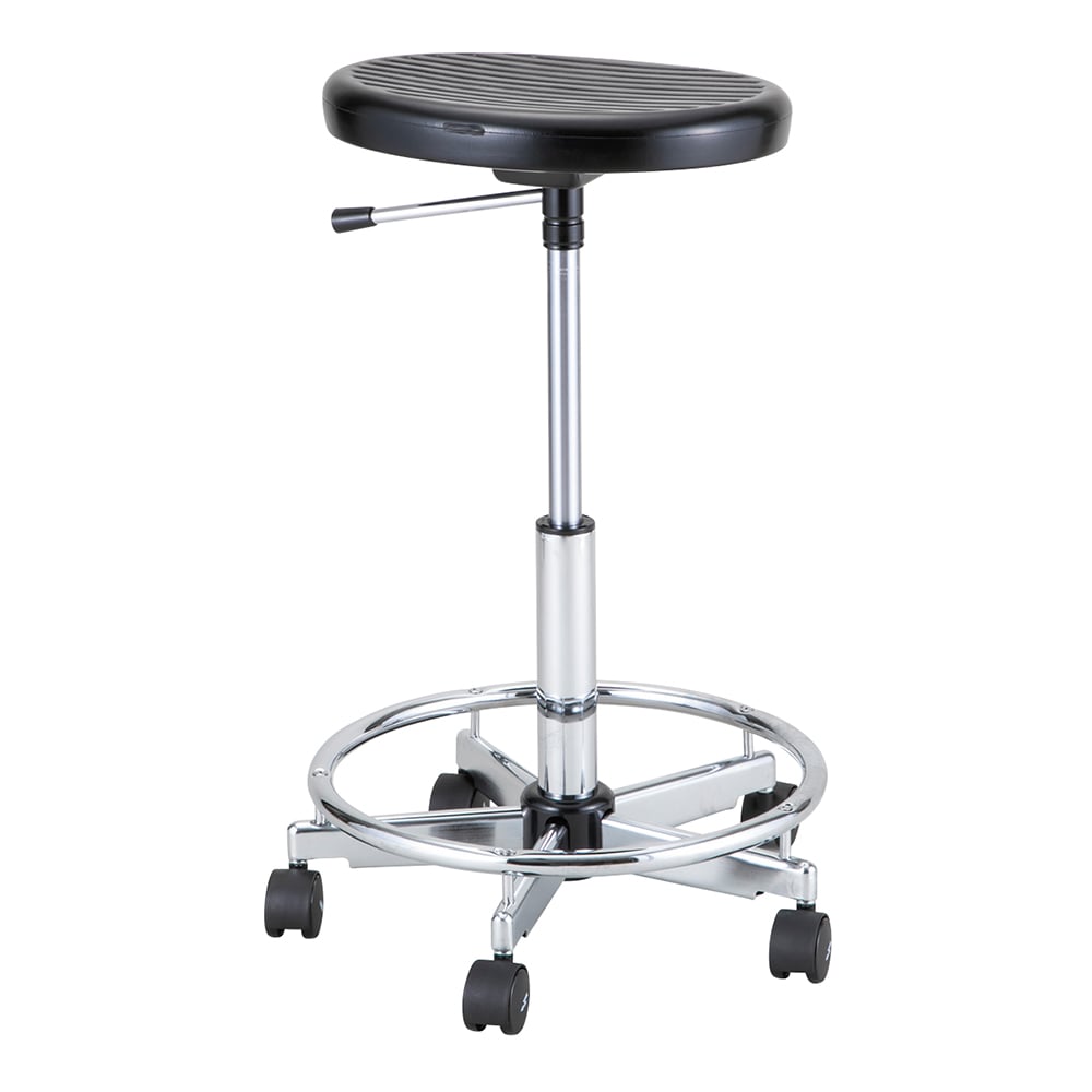 クリーンルーム用チェアー 背無し リング有り CC-100R 1個