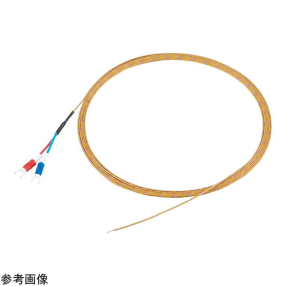 被覆K熱電対 ガラス被覆 φ0.5mm 5m DS-2000-0505-M4Y 1個