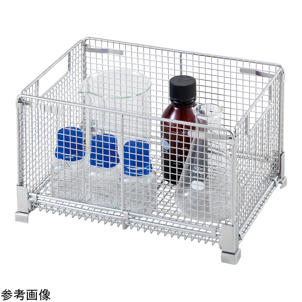 折りたたみステンレスバスケット 450×300×216mm OB-2 1個