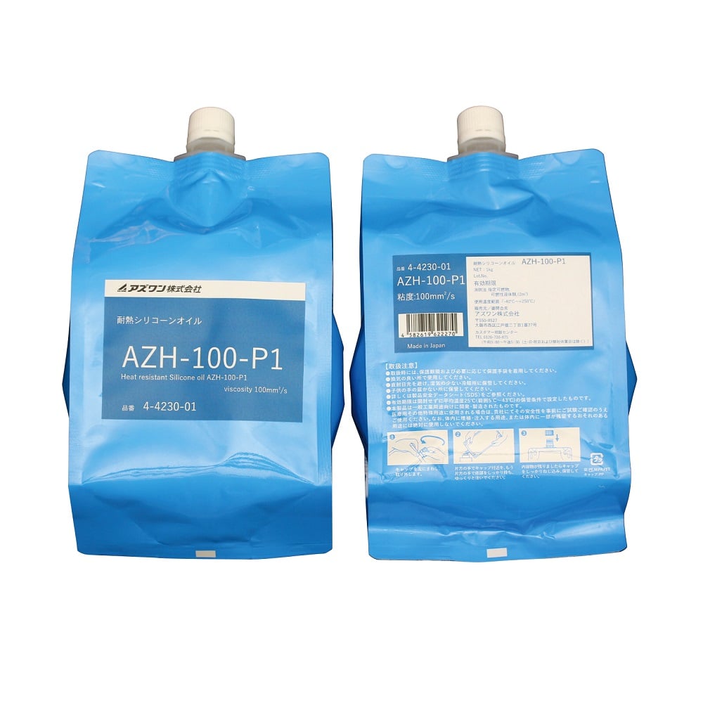 Heat-resistant silicone oil (pouch type) 1kg AZH-100-P1 1 pack