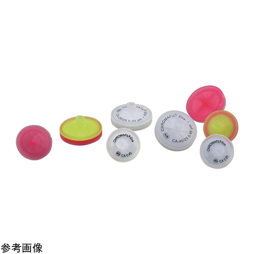 주사기 필터(셀룰로오스 아세테이트·CHROMAFIL) 0.45um φ25mm 투명·적색 100개입 729027 1상자(100개입)