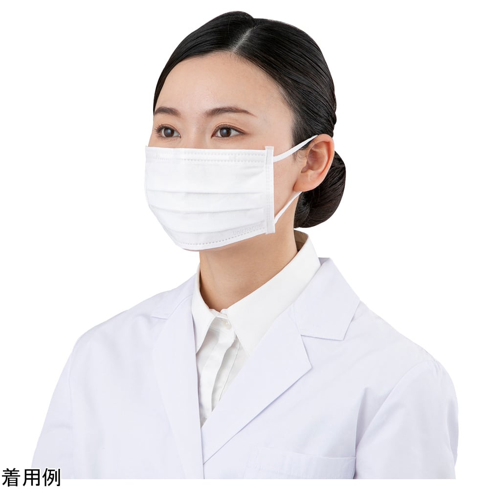 서지컬 플리츠 마스크(4층 구조) 보통 사이즈 흰색 50장입 54266 1상자(50장입)