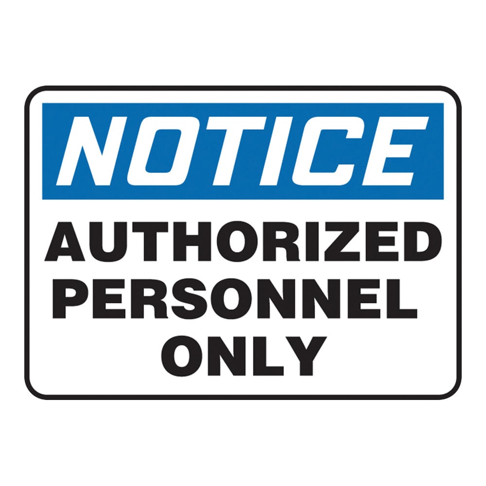 Warning and caution label (English) Authorized Personnel Only MADC800VS 1 sheet