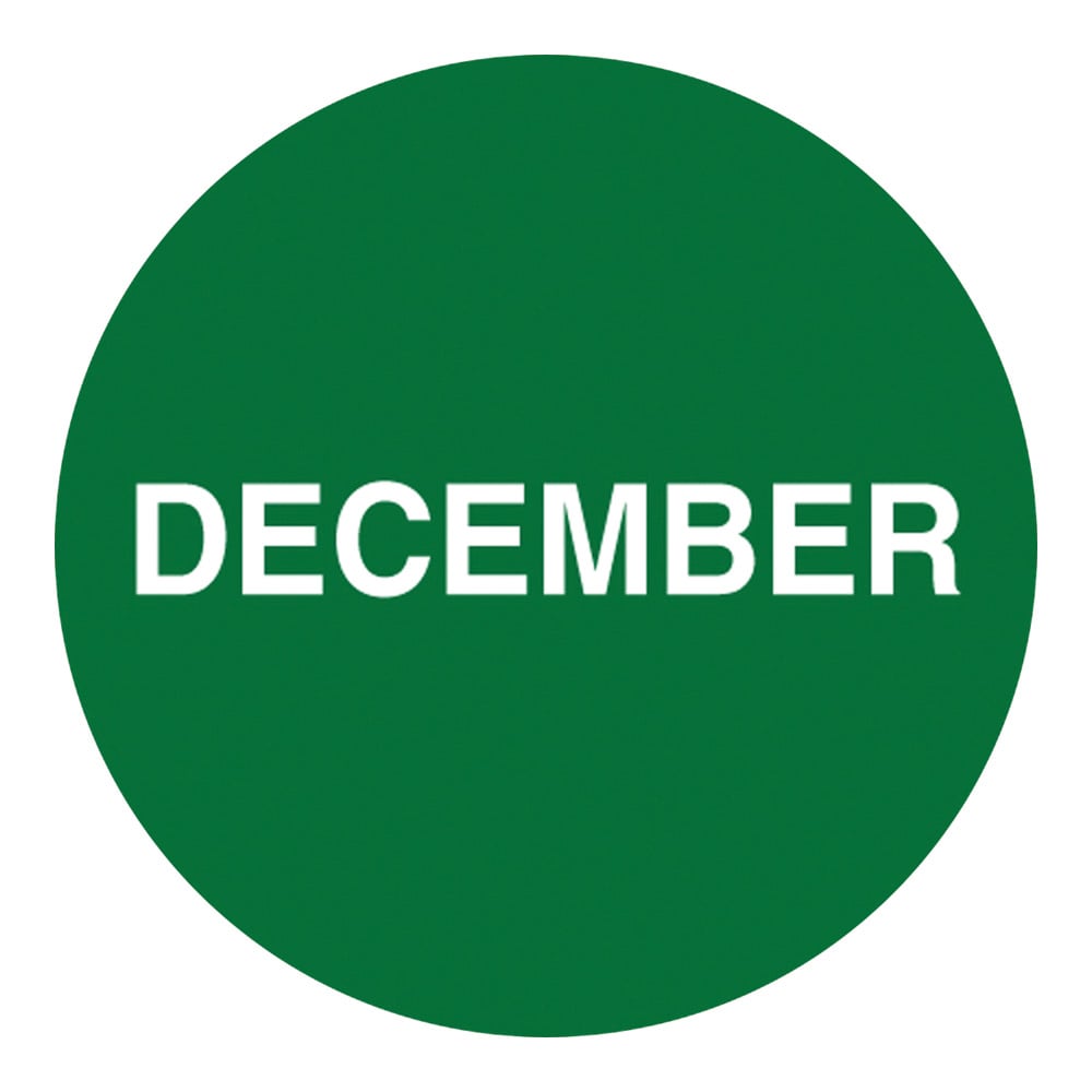 Monthly label φ38mm, English letters DEC 500 sheets LDT310DC 1 roll (500 sheets)