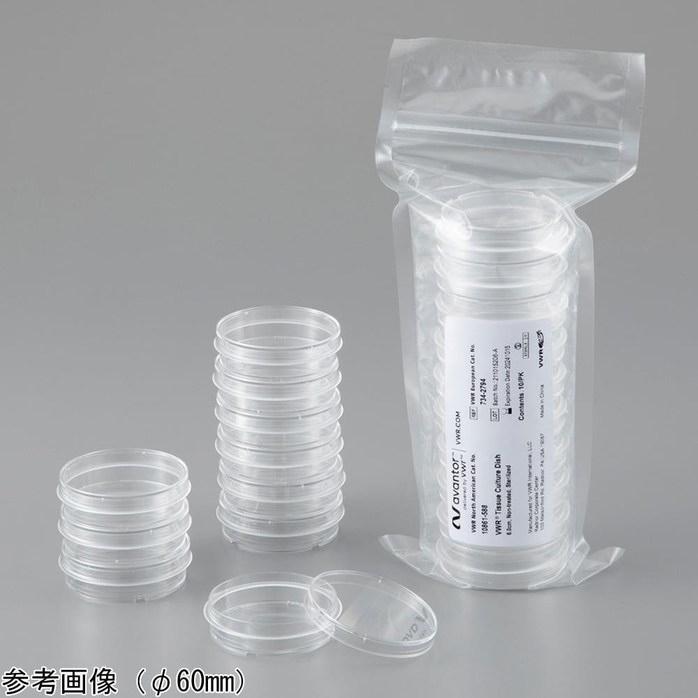 Cell culture dish (surface untreated) φ150mm 1 piece/bag x 120 bags 10861-596 1 box (1 piece x 120 bags)