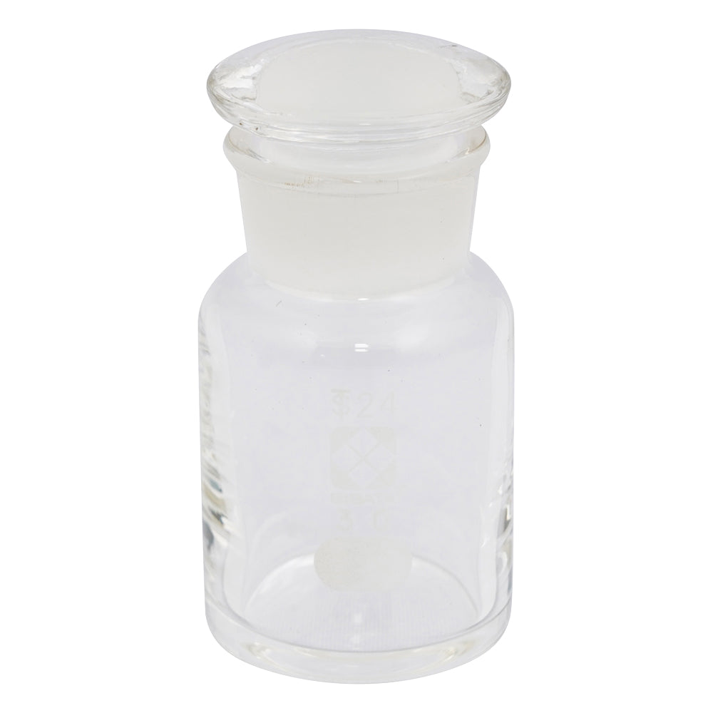 Common wide-mouthed reagent bottle, white, 30mL, 1 bottle