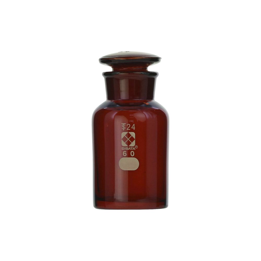 Common wide-mouth reagent bottle, brown, 60mL, 1 bottle