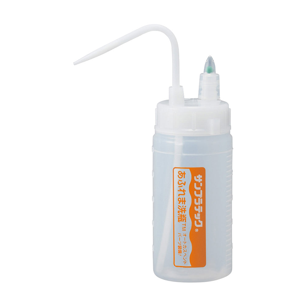 Washing bottle with drip prevention valve, overflow washing bottle, 250mL, 1 piece