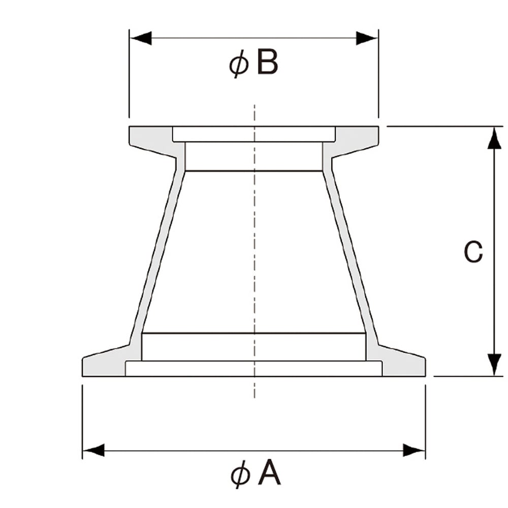 NW conversion nipple tapered type NW16/25 ch2516ta 1 piece