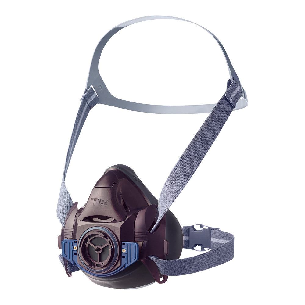 방진·방독 양 검정 마스크/반면형/M사이즈/까마귀 색 TW11C(M)BK 1개