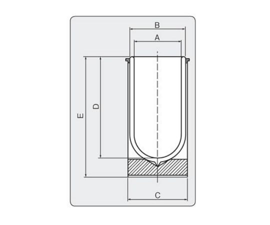 デュワーフラスコ 細口シリンダー型 2000mL 16C 10218 1個