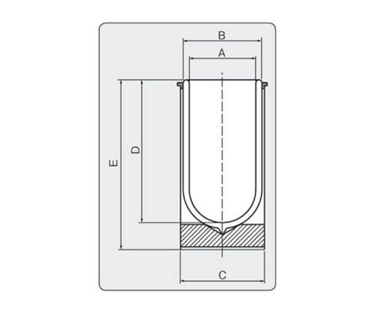 デュワーフラスコ 細口シリンダー型 300mL 1C 1023 1個