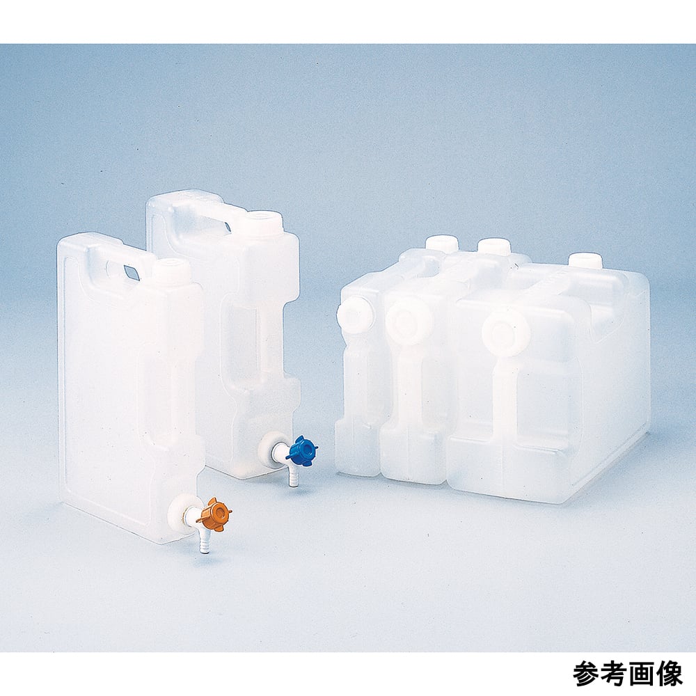 Square bottle 10L Chemical-resistant tap 1 piece