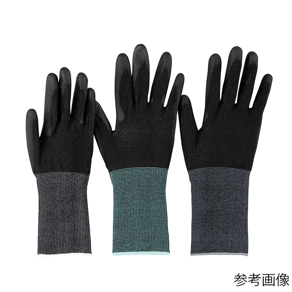 アズツール黒色耐切創ロング手袋(レベル3・コート無)M 1袋
