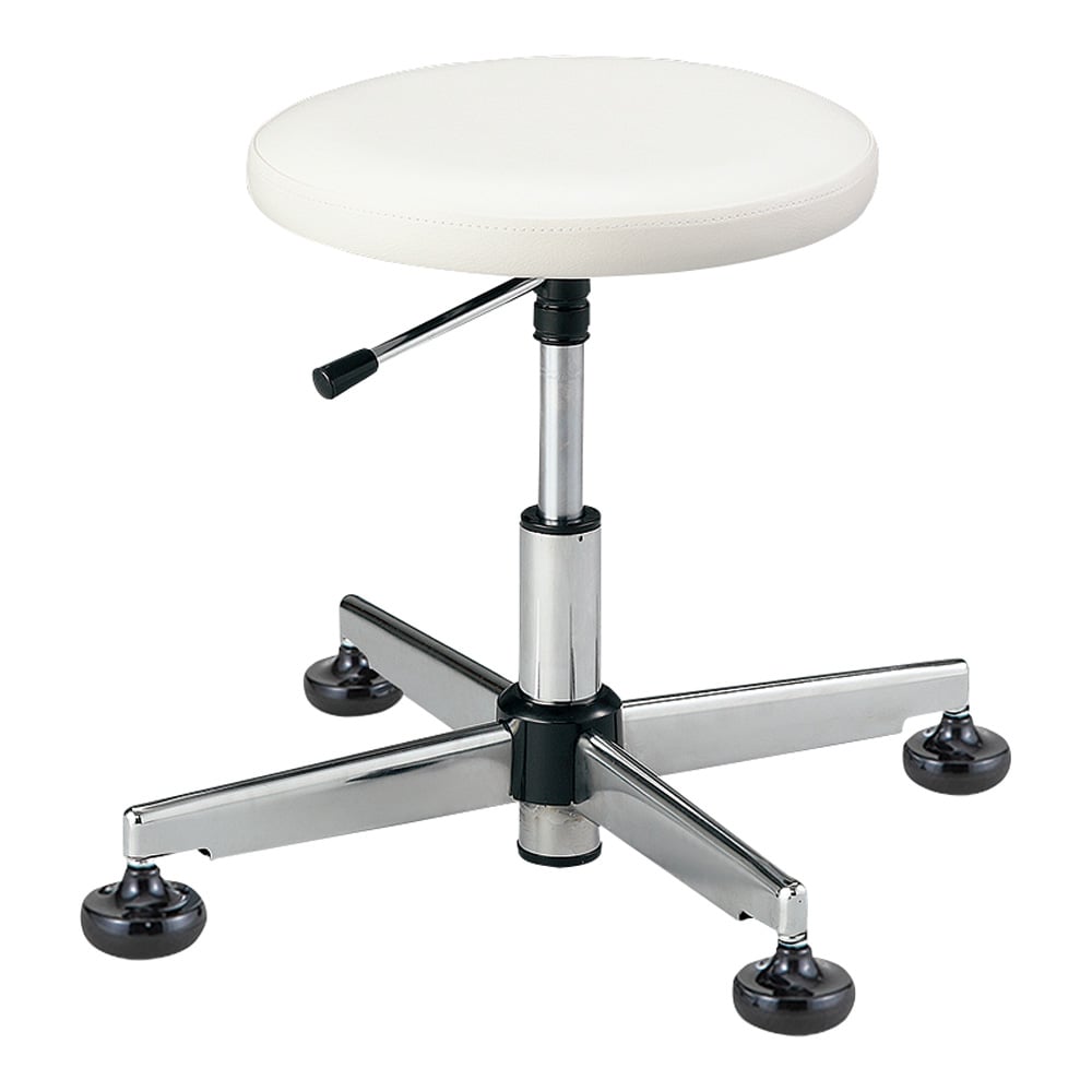 Cleanroom antistatic chair (fixed legs, Class 100 compliant) White, no leg ring, CR-83WT, 1 piece