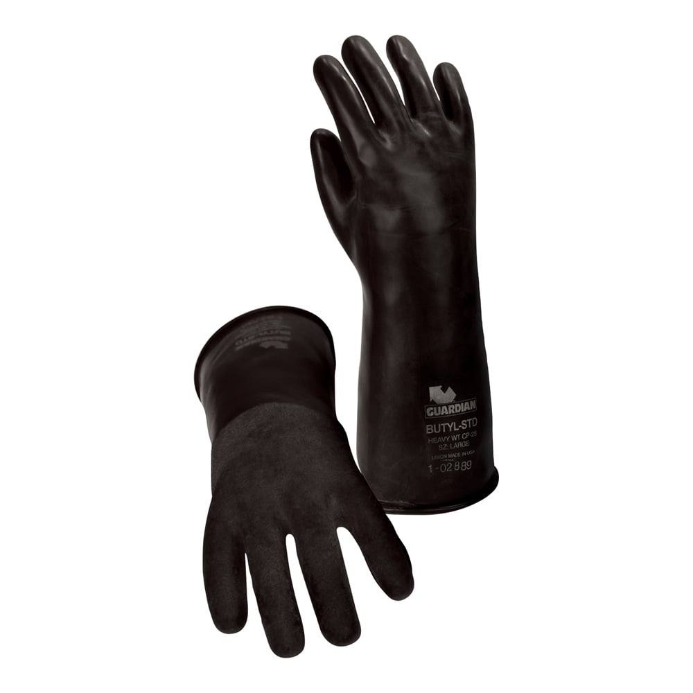 Butyl rubber gloves, thickness 0.18mm, S 50702, 1 pair