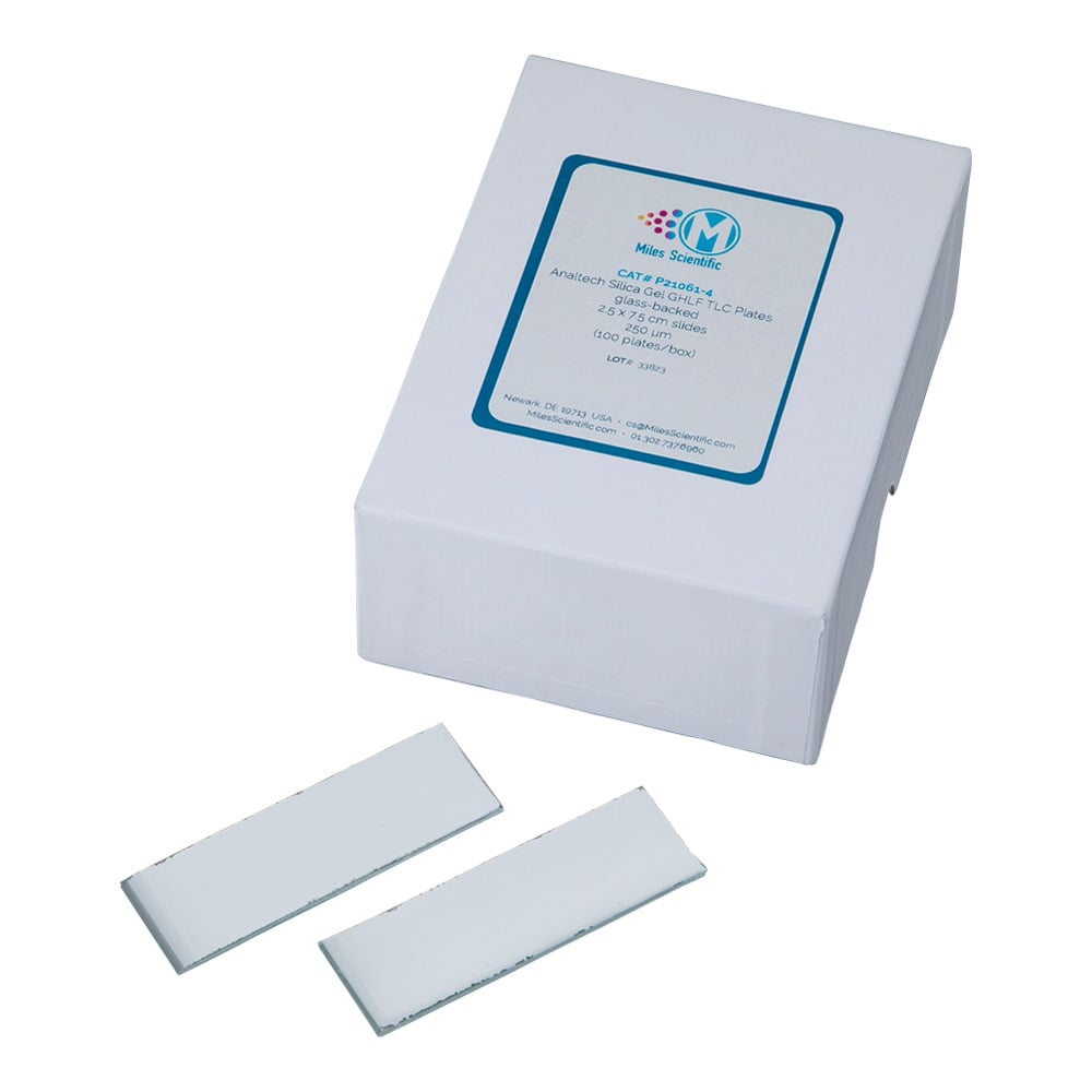 미수식 TLC 플레이트(형광 지시약 F254) 25×75mm 1팩(100장입) P21061-4 1팩(100장입)