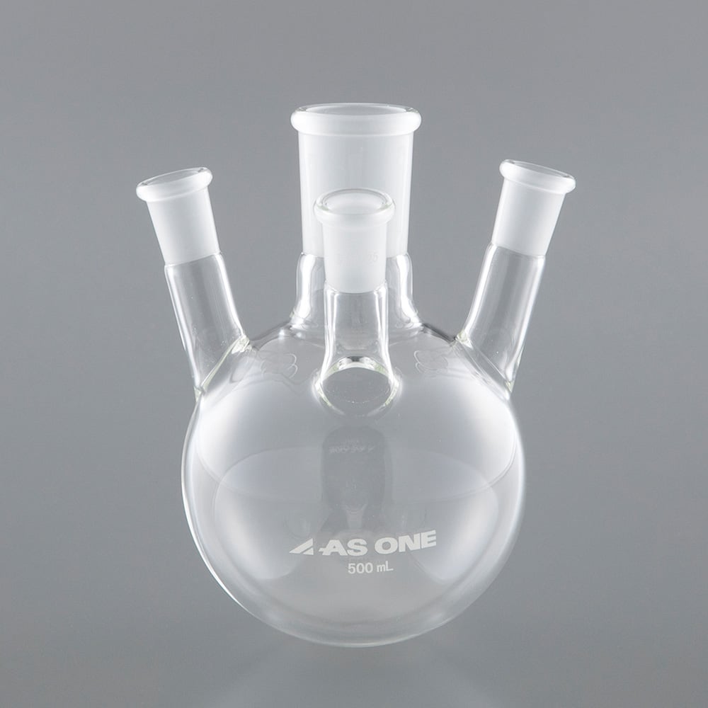 四つ口フラスコ 500mL 4F050 1個