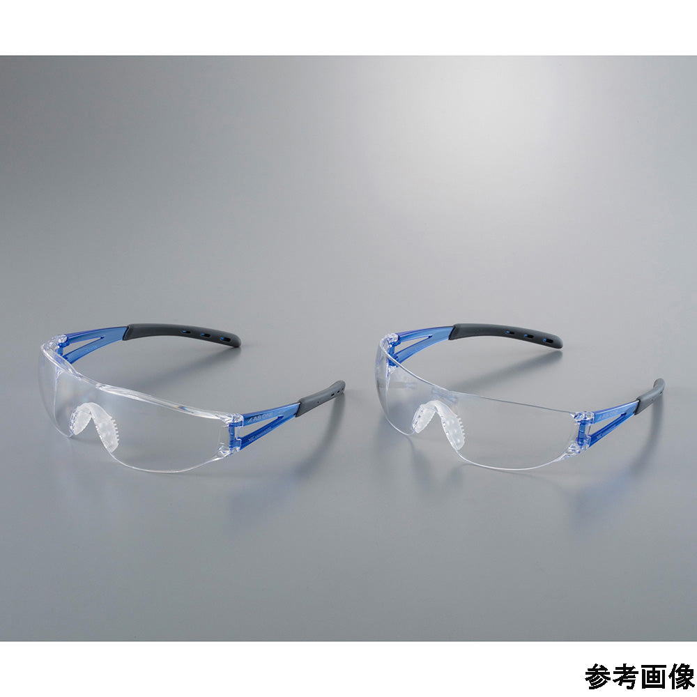JIS一眼形軽量保護メガネ(JIS T8147適合)上部ひさしカバーあり・ストラップあり LF-401AS 1個