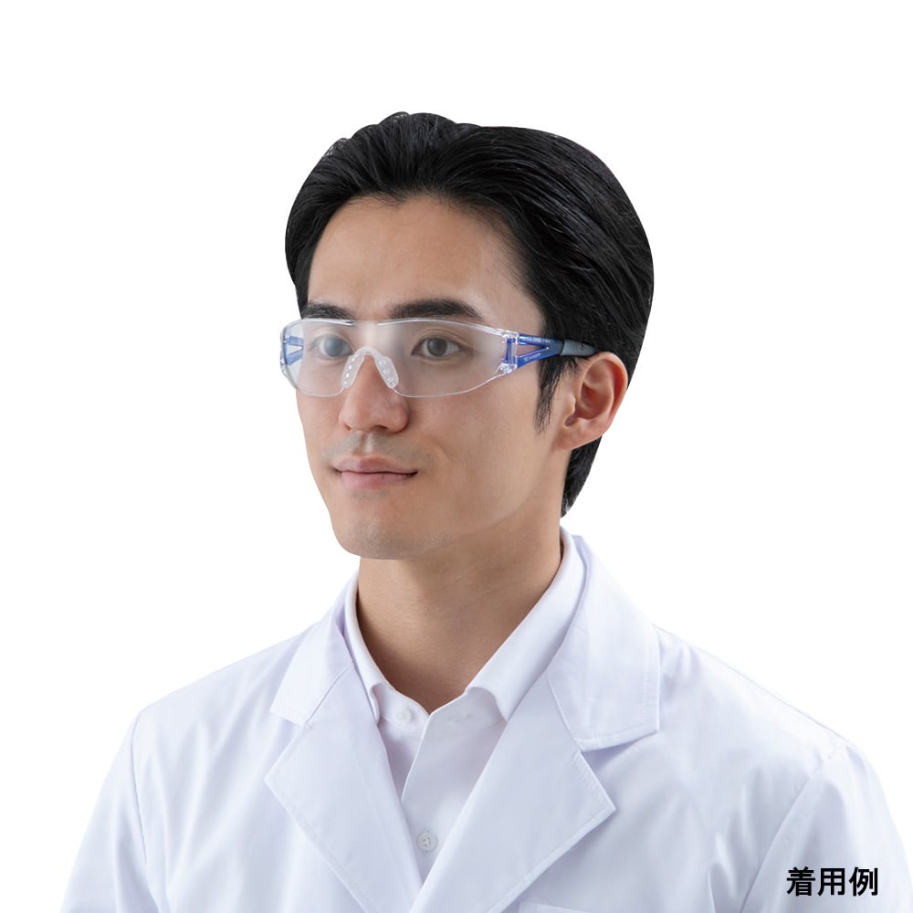 JIS一眼形軽量保護メガネ(JIS T8147適合)上部ひさしカバーあり・ストラップなし LF-401A 1個
