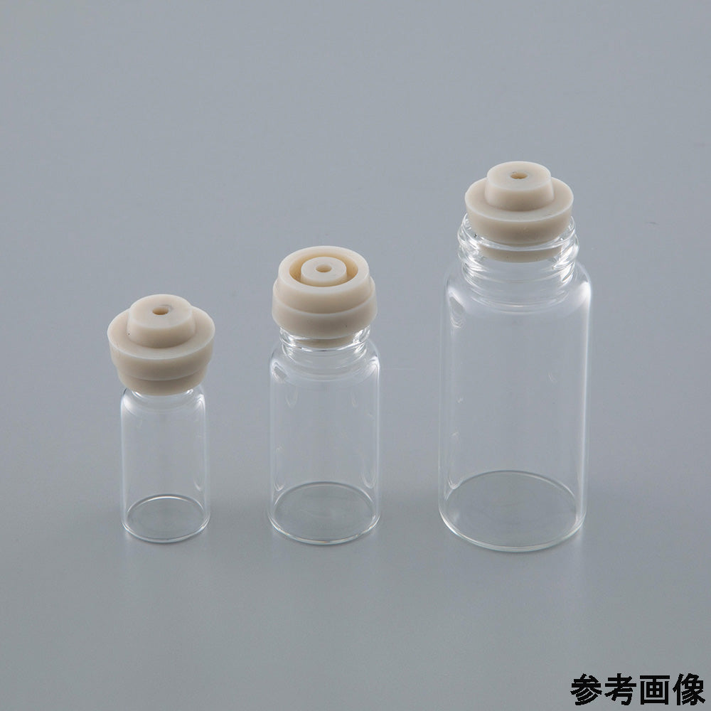 Screw vial rubber stopper with hole Fluorocarbon rubber R-FKM 1 piece