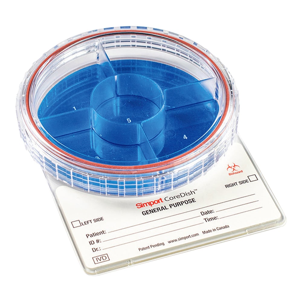 Physiological specimen storage container (COREDISH®) Normal, 5 divisions, 1 case (10 pieces) M971-D5 1 case (10 pieces)