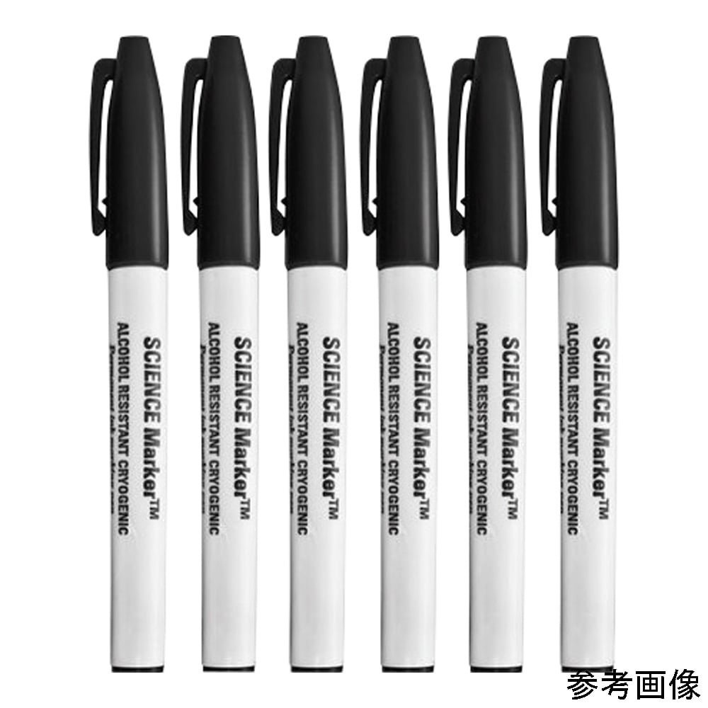 超低温耐アルコールマーカー(SCIENCE-Marker™)黒 SM-1B-6 1本