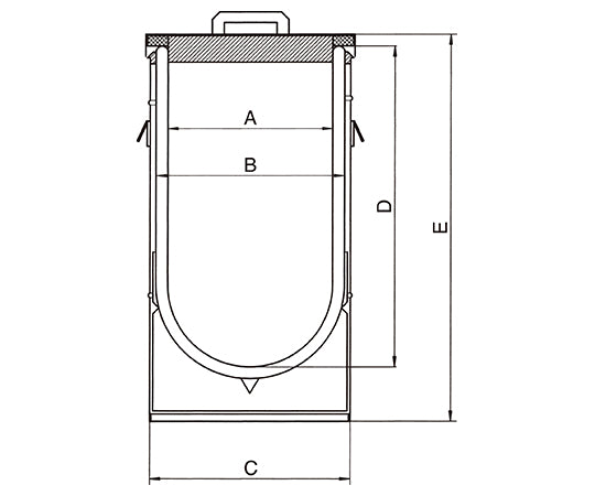 デュワーフラスコ(大型・広口・フタ付) 10L 31C-AL 1252 1個