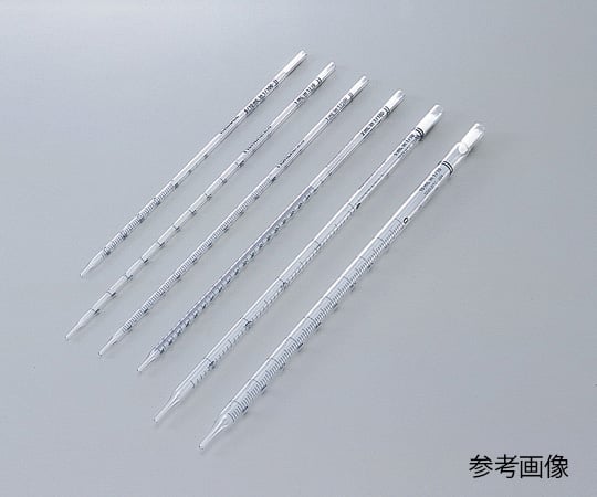 Disposable borosilicate glass pipette, regular length (with cotton plug, sterilized), 2mL, graduation 0.01ml, 13-678-27D, 1 box (125 pieces x 4 boxes)