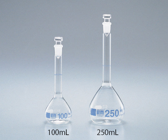 EM 유로 공전 부착 메스 플라스크 100mL 2820281 1개