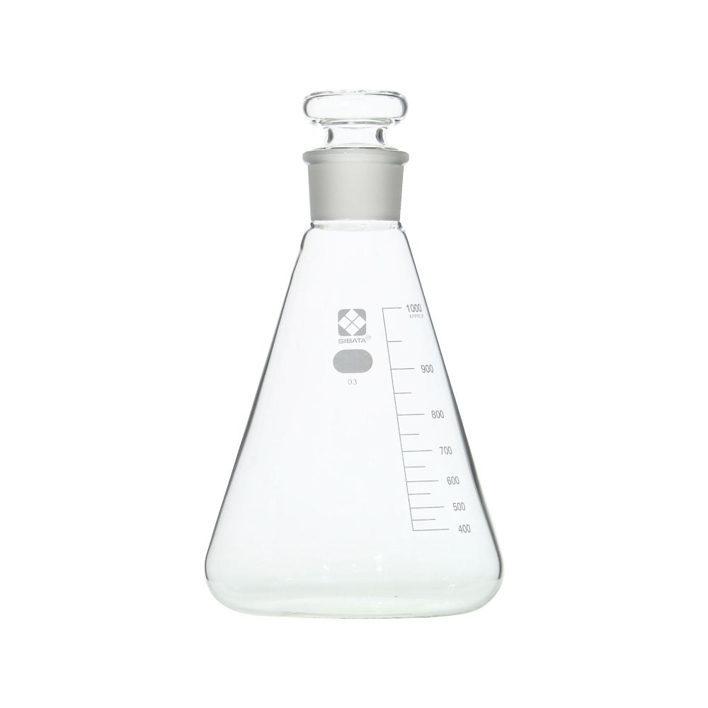공전 삼각 플라스크(기준 눈금 첨부) 1000mL 1개