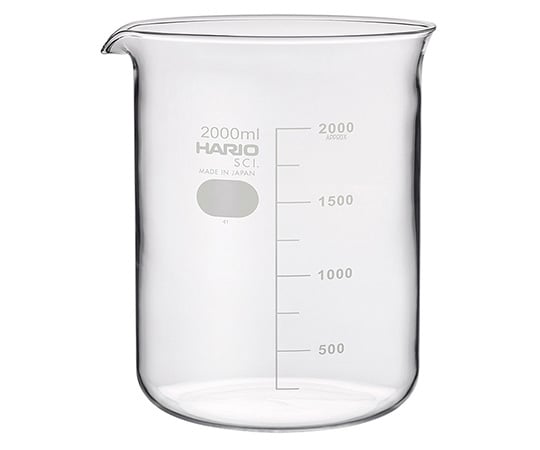 Beaker (with approximate scale) 2000mL B-2L 1 piece