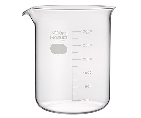 ビーカー(目安目盛付き) 3000mL B-3L 1個