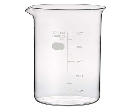 ビーカー(目安目盛付き) 5000mL B-5L 1個