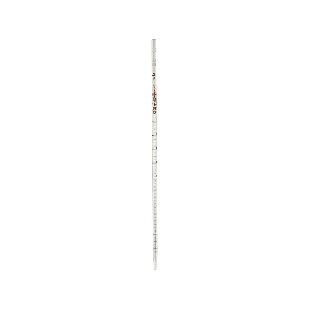 Measuring pipette with graduated tip, super grade, 0.2mL, 1 piece