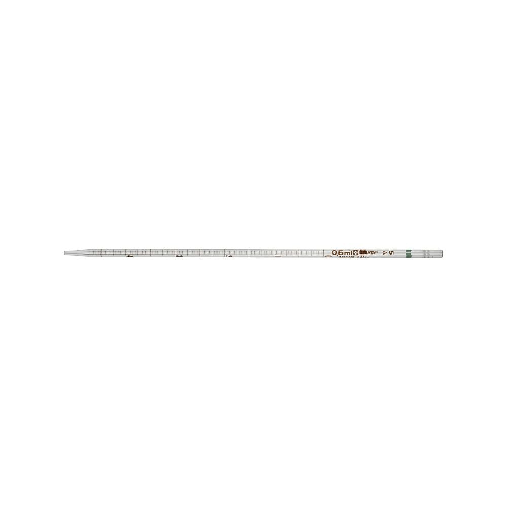 Measuring pipette with graduated tip, super grade, 0.5mL, 1 piece