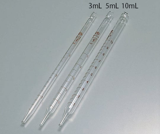 Culture pipette (hard glass with easy-to-read printed scale) 10mL, 10 pieces, 1 box (10 pieces)