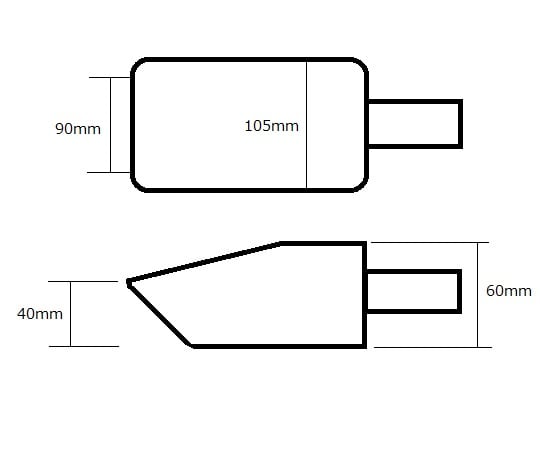 Square scoop (SUS304) small 1 piece