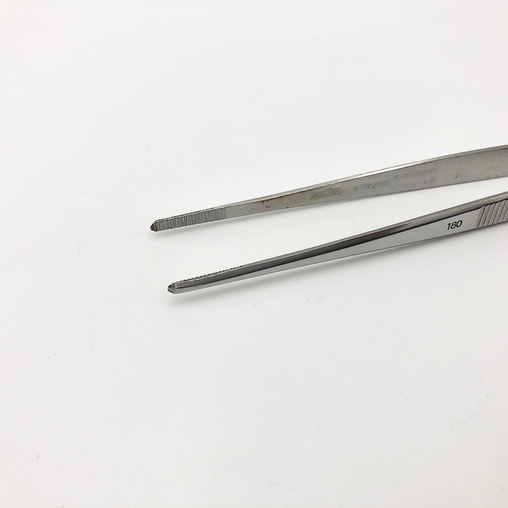 ステンレス製ピンセット 180mm 1本