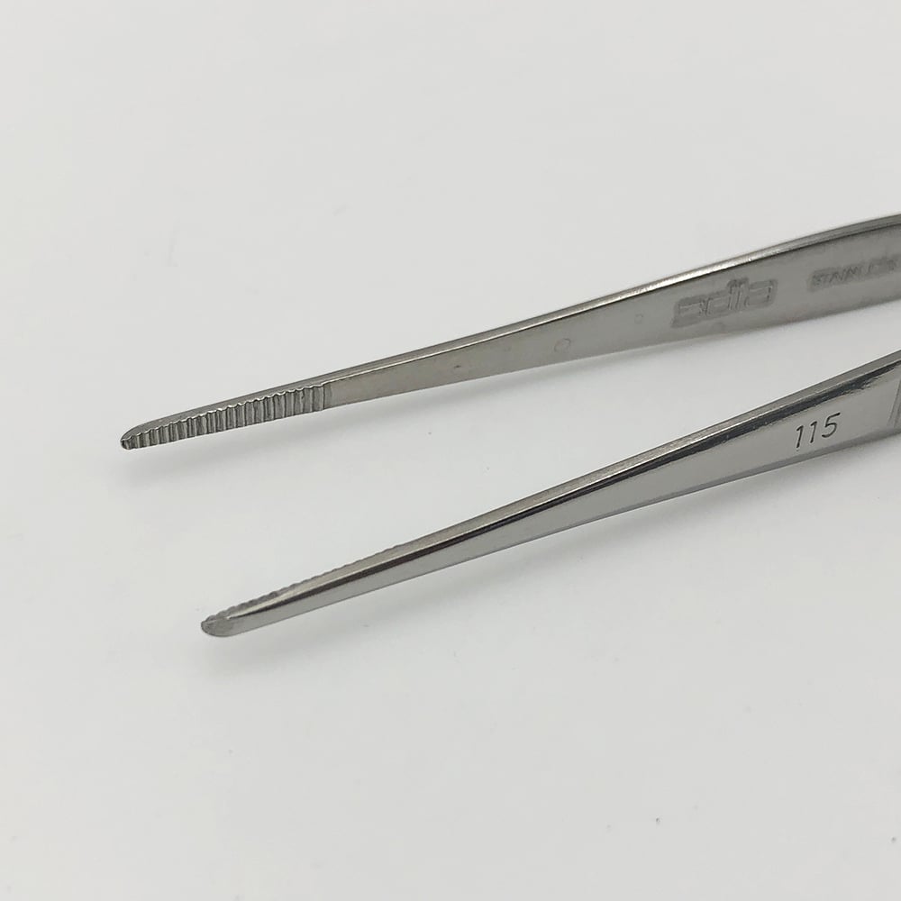 ステンレス製ピンセット 115mm 1本