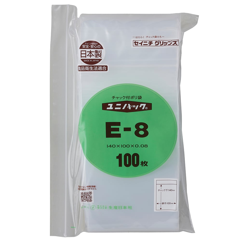 유니팩 100×140 0.08mm 100장입 E-8 1봉(100장입)