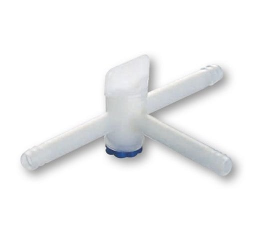 Three-way stopcock, PP, 8mm, 1 piece