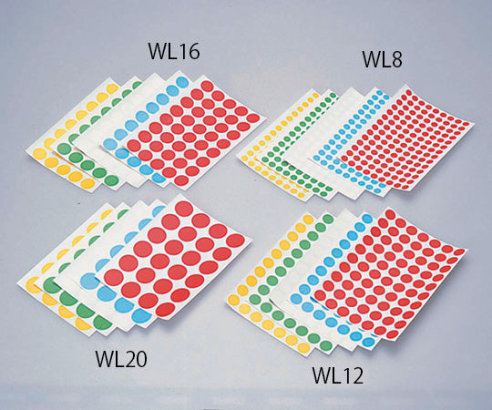 Patch labels (round patches) WL-8 10 pieces per bag (126 pieces x 10 sheets)