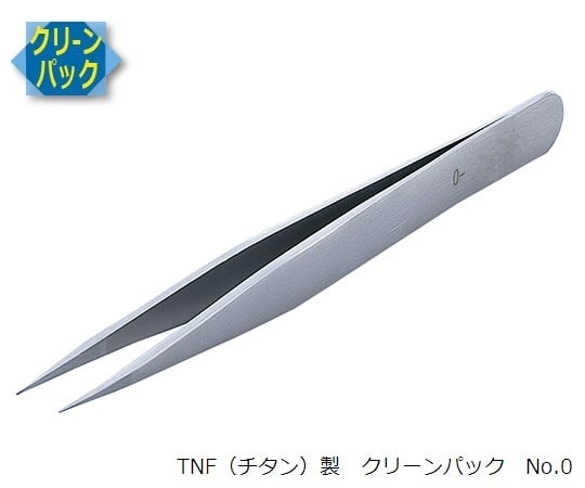 MEISTER Tweezers, TNF (Titanium) Clean Pack No.0-TNF, 1 pc