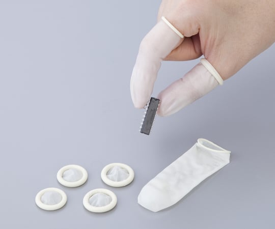 Antistatic finger cots, 1000 pieces, white, S, roll type, 1 bag (1000 pieces)