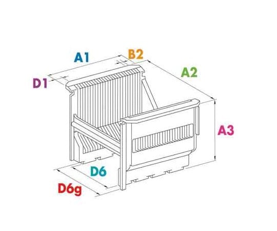 Wafer carrier (PEEK) 4 inch CW-04KE 1 piece