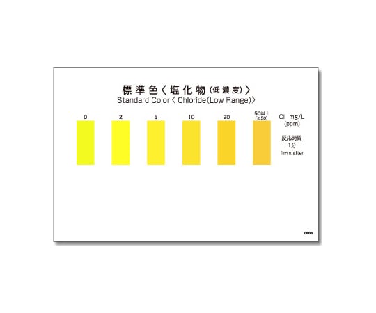 팩 테스트® (간이 수질 검사 기구) 염화물(저농도) 1상자(5개×8봉 포함) WAK-Cl(D) 1상자(5개×8봉 포함)