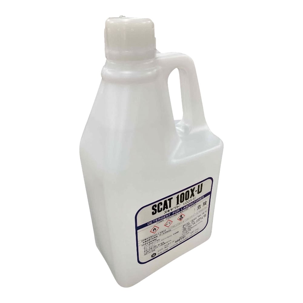 液体洗浄剤(スキャット®)低泡性・アルカリ性・無リン 2kg 100X-U 1本